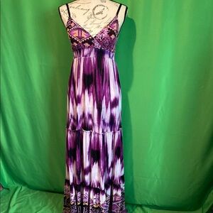Magic Purple Sundress Sleeveless Maxi